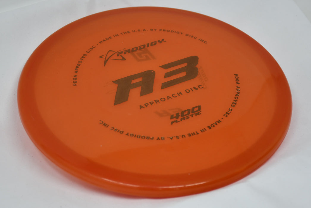 Buy Orange Prodigy 400 A3 Kevin Jones Bottom Stamp Putt and Approach Disc Golf Disc (Frisbee Golf Disc) at Skybreed Discs Online Store