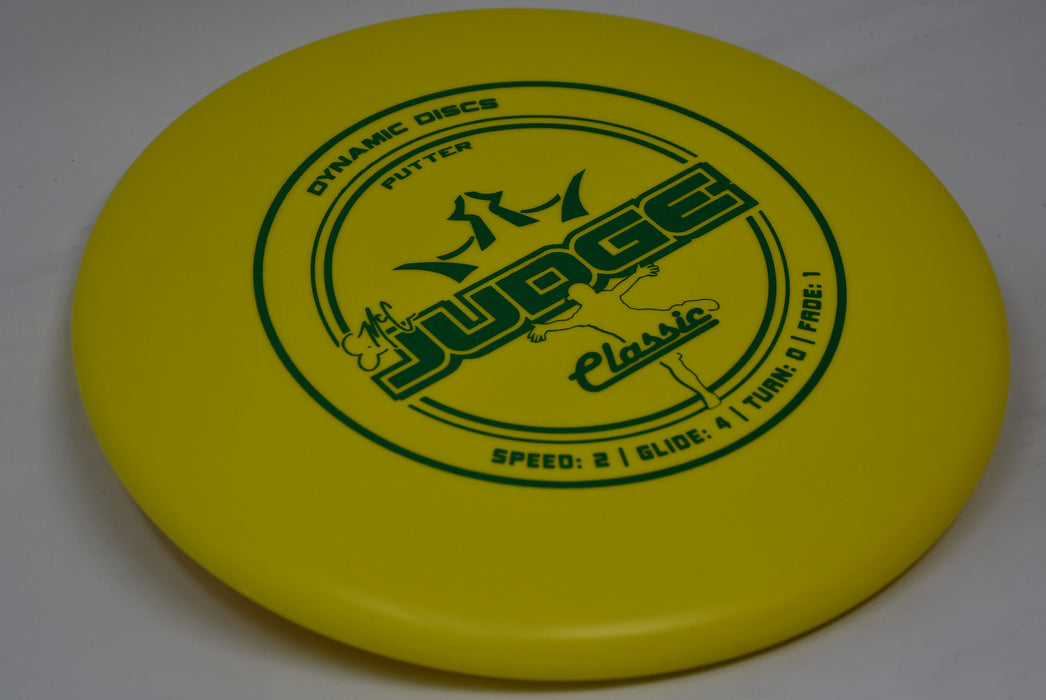 Buy Yellow Dynamic Classic Emac Judge Putt and Approach Disc Golf Disc (Frisbee Golf Disc) at Skybreed Discs Online Store