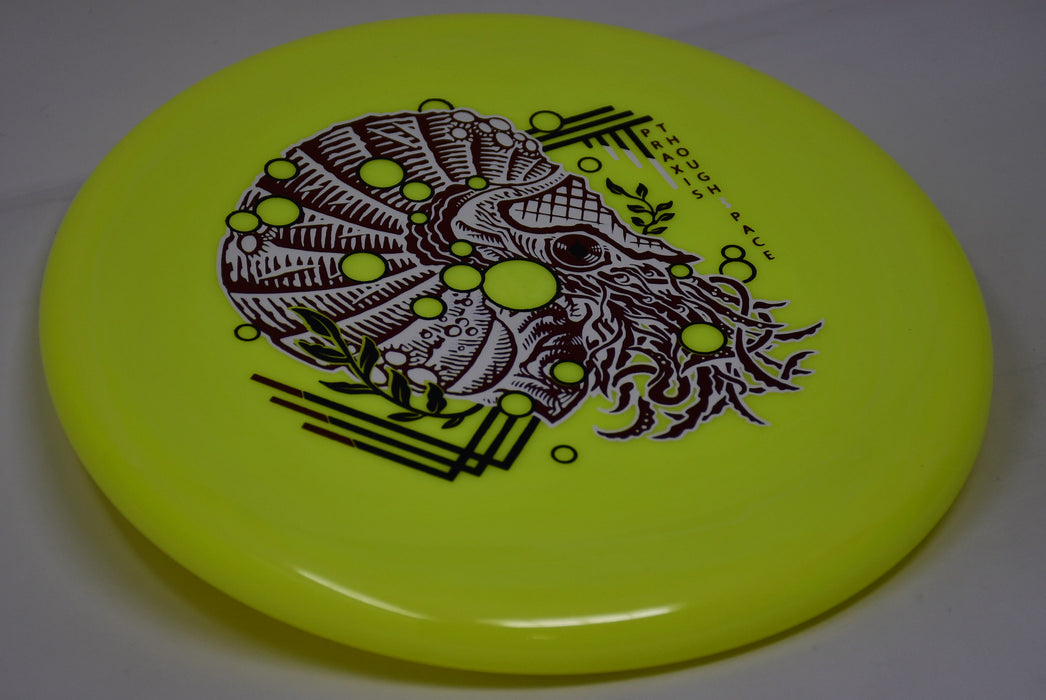 Buy Yellow Thought Space Aura Praxis Nautilus Putt and Approach Disc Golf Disc (Frisbee Golf Disc) at Skybreed Discs Online Store