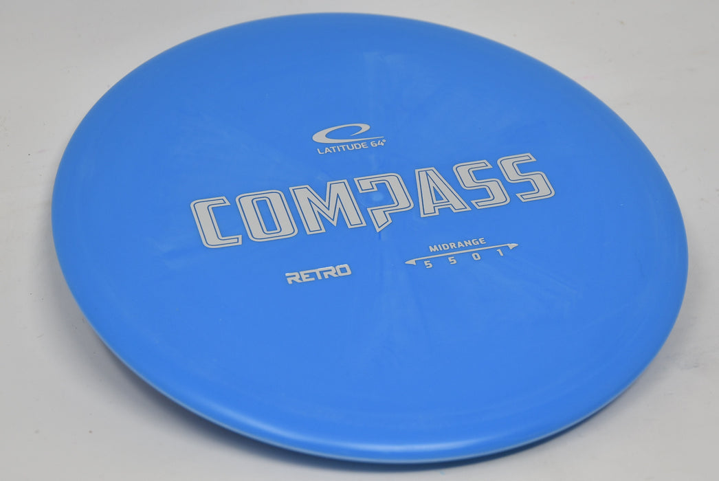 Buy Blue Latitude 64 Retro Compass Midrange Disc Golf Disc (Frisbee Golf Disc) at Skybreed Discs Online Store