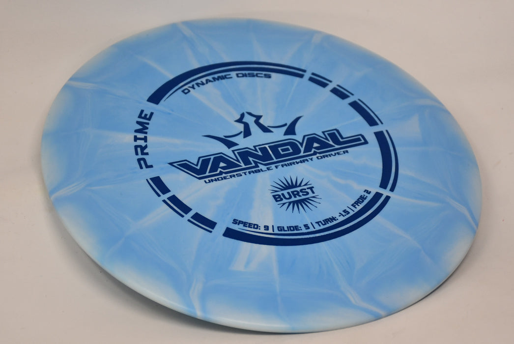 Buy Blue Dynamic Prime Burst Vandal Fairway Driver Disc Golf Disc (Frisbee Golf Disc) at Skybreed Discs Online Store