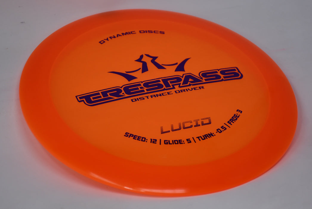 Buy Orange Dynamic Lucid Trespass Distance Driver Disc Golf Disc (Frisbee Golf Disc) at Skybreed Discs Online Store