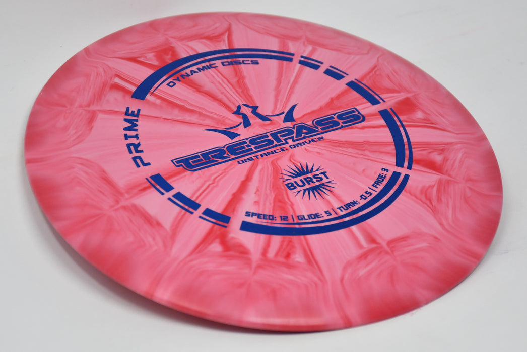 Buy Red Dynamic Prime Burst Trespass Distance Driver Disc Golf Disc (Frisbee Golf Disc) at Skybreed Discs Online Store