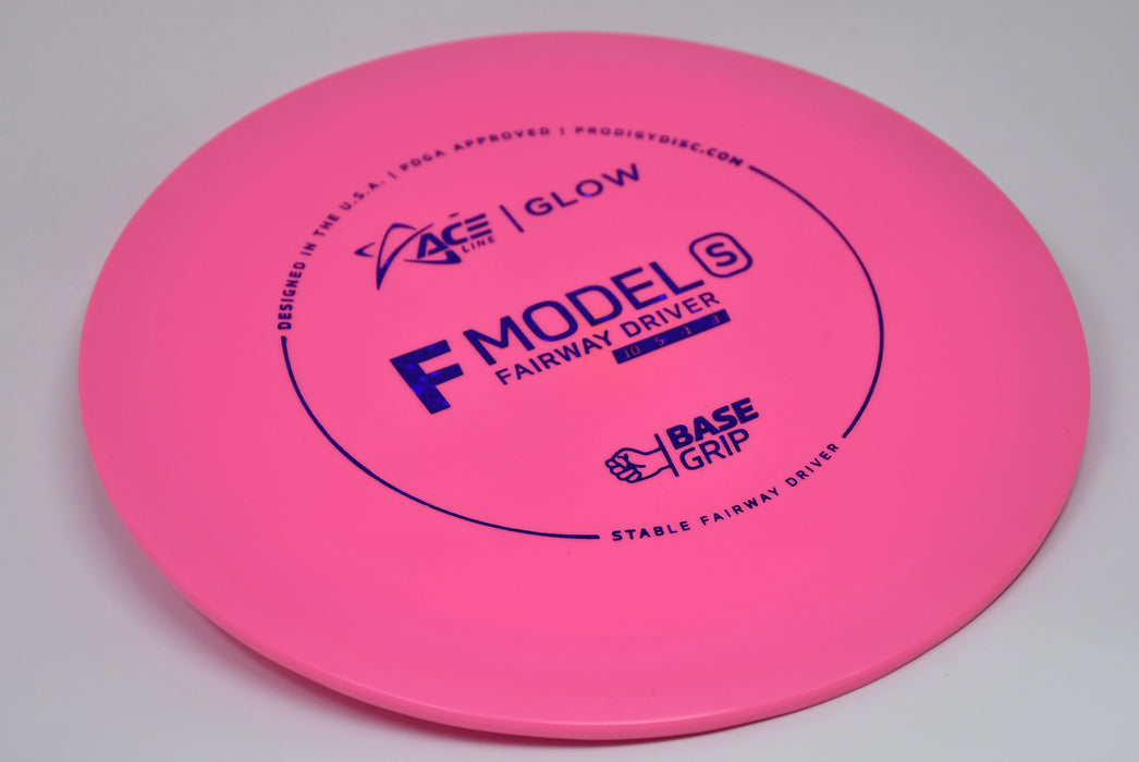 Buy Pink Prodigy Glow BaseGrip F Model S Fairway Driver Disc Golf Disc (Frisbee Golf Disc) at Skybreed Discs Online Store