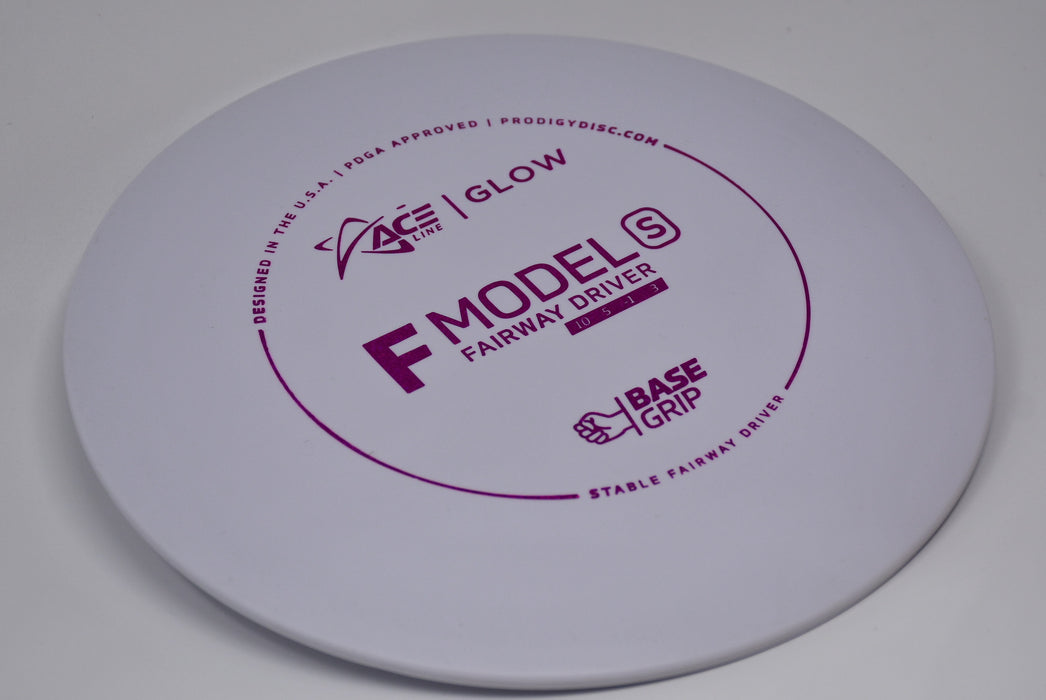 Buy White Prodigy Glow BaseGrip F Model S Fairway Driver Disc Golf Disc (Frisbee Golf Disc) at Skybreed Discs Online Store