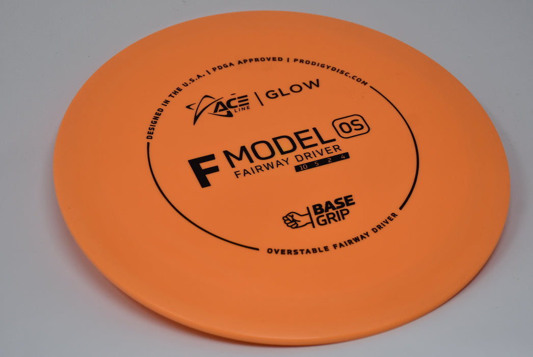 Buy Orange Prodigy Glow BaseGrip F Model OS Fairway Driver Disc Golf Disc (Frisbee Golf Disc) at Skybreed Discs Online Store
