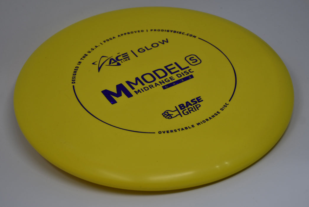 Buy Yellow Prodigy Glow BaseGrip M Model S Midrange Disc Golf Disc (Frisbee Golf Disc) at Skybreed Discs Online Store