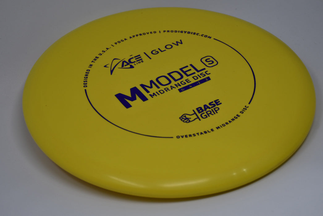 Buy Yellow Prodigy Glow BaseGrip M Model S Midrange Disc Golf Disc (Frisbee Golf Disc) at Skybreed Discs Online Store