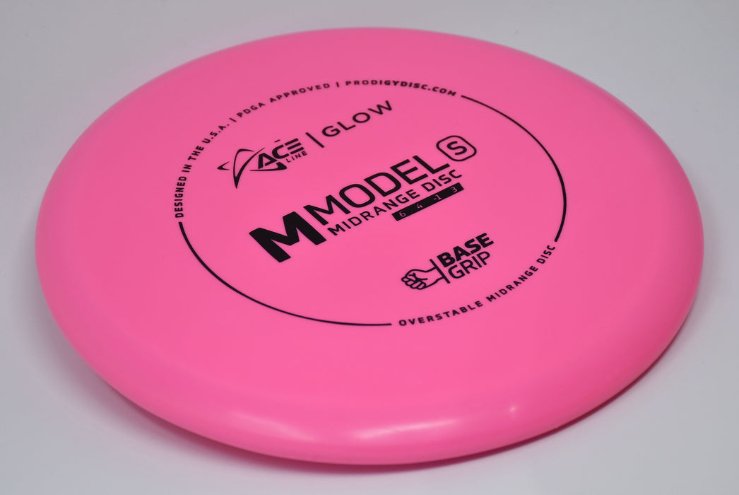 Buy Pink Prodigy Glow BaseGrip M Model S Midrange Disc Golf Disc (Frisbee Golf Disc) at Skybreed Discs Online Store