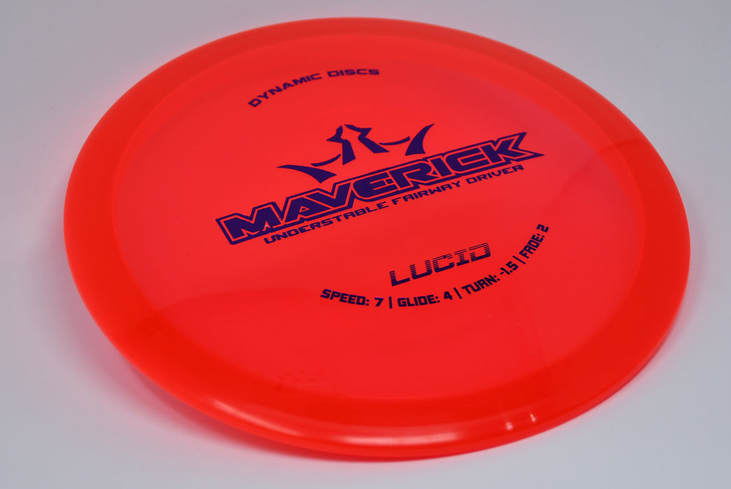 Buy Red Dynamic Lucid Maverick Fairway Driver Disc Golf Disc (Frisbee Golf Disc) at Skybreed Discs Online Store