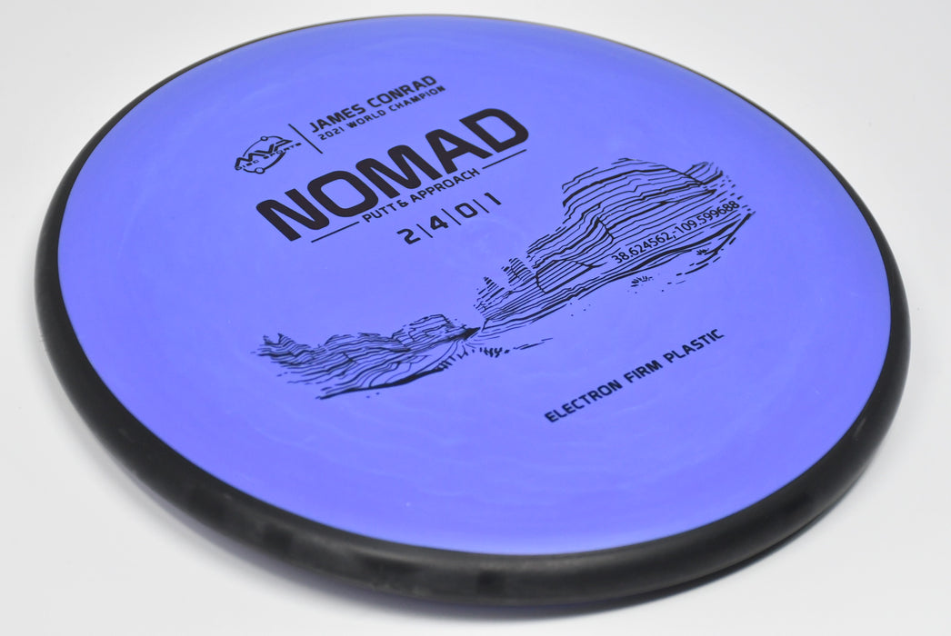 Buy Purple MVP Electron Firm Nomad Putt and Approach Disc Golf Disc (Frisbee Golf Disc) at Skybreed Discs Online Store