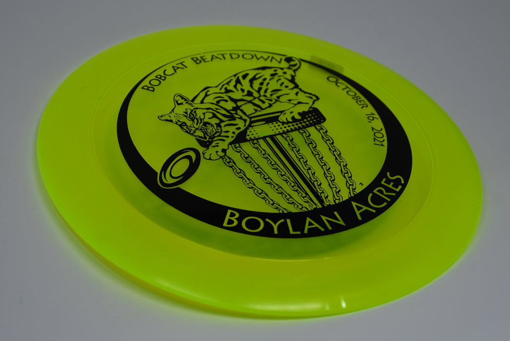 Buy Yellow Discraft Z Nuke Bobcat Beatdown 2021 Distance Driver Disc Golf Disc (Frisbee Golf Disc) at Skybreed Discs Online Store