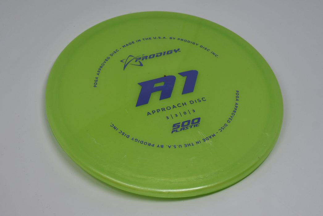 Buy Green Prodigy 500 A1 Putt and Approach Disc Golf Disc (Frisbee Golf Disc) at Skybreed Discs Online Store