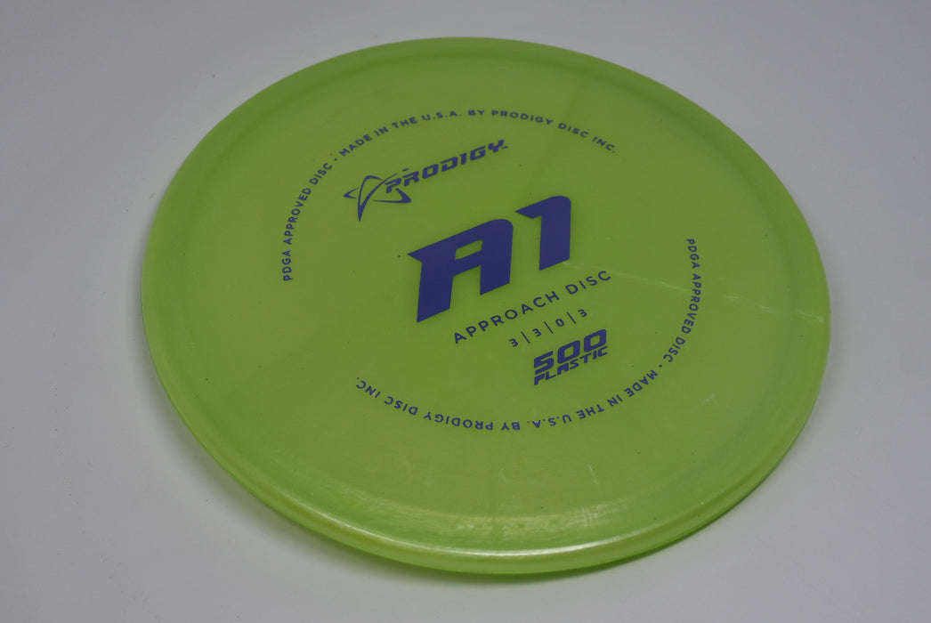 Buy Green Prodigy 500 A1 Putt and Approach Disc Golf Disc (Frisbee Golf Disc) at Skybreed Discs Online Store