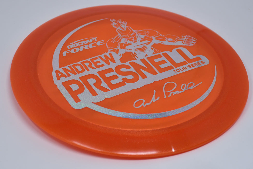 Buy Orange Discraft Z Metallic Force Andrew Presnell Tour Series 2021 Distance Driver Disc Golf Disc (Frisbee Golf Disc) at Skybreed Discs Online Store