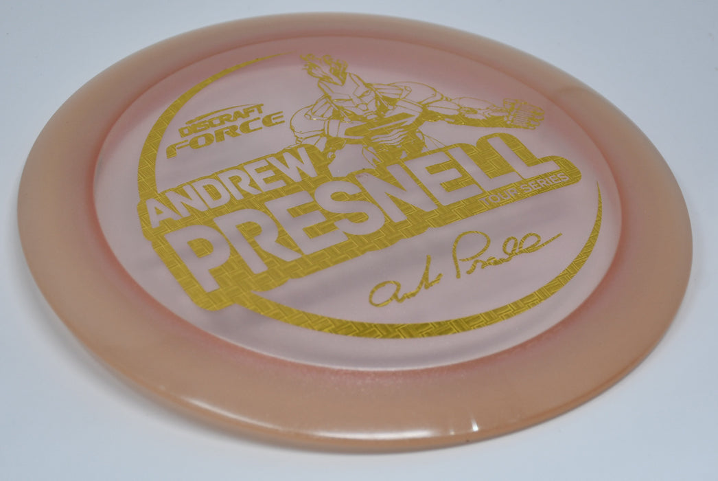 Buy Orange Discraft Z Metallic Force Andrew Presnell Tour Series 2021 Distance Driver Disc Golf Disc (Frisbee Golf Disc) at Skybreed Discs Online Store