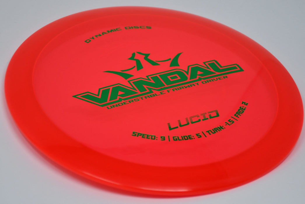 Buy Red Dynamic Lucid Vandal Fairway Driver Disc Golf Disc (Frisbee Golf Disc) at Skybreed Discs Online Store