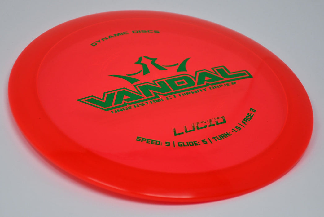 Buy Red Dynamic Lucid Vandal Fairway Driver Disc Golf Disc (Frisbee Golf Disc) at Skybreed Discs Online Store