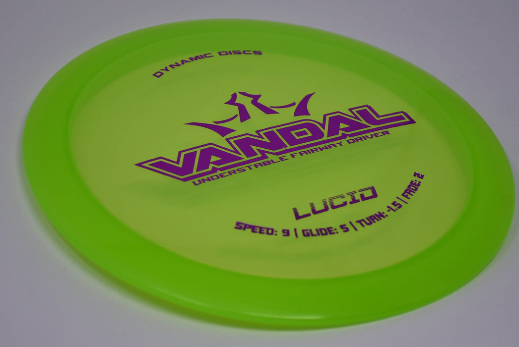 Buy Green Dynamic Lucid Vandal Fairway Driver Disc Golf Disc (Frisbee Golf Disc) at Skybreed Discs Online Store