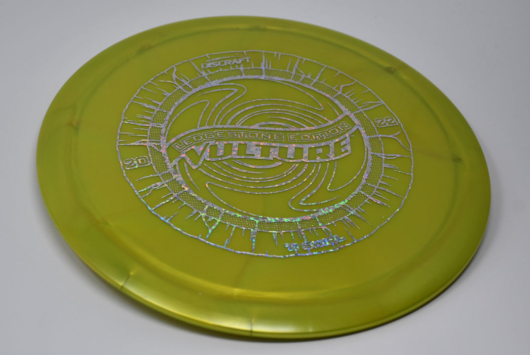 Buy Yellow Discraft LE Titanium Swirl Vulture Ledgestone 2022 Fairway Driver Disc Golf Disc (Frisbee Golf Disc) at Skybreed Discs Online Store