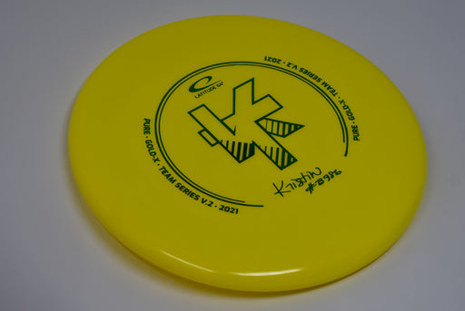Buy Yellow Latitude 64 Gold-X Pure Kristin Tattar Team Series 2021 v2 Putt and Approach Disc Golf Disc (Frisbee Golf Disc) at Skybreed Discs Online Store