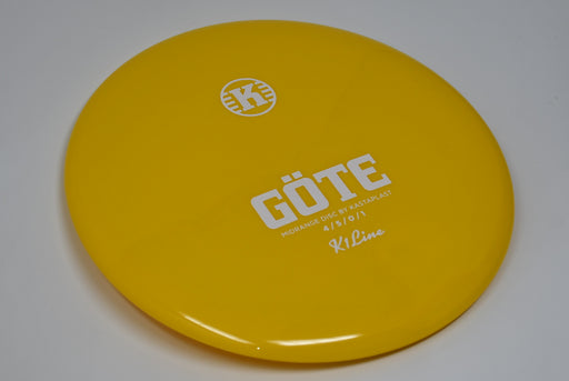 Buy Yellow Kastaplast K1 Gote Midrange Disc Golf Disc (Frisbee Golf Disc) at Skybreed Discs Online Store