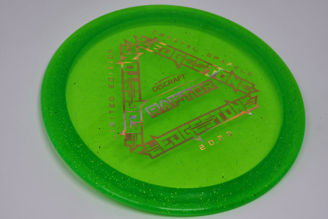 Buy Green Discraft LE Cryztal Sparkle Raptor Ledgestone 2022 Fairway Driver Disc Golf Disc (Frisbee Golf Disc) at Skybreed Discs Online Store