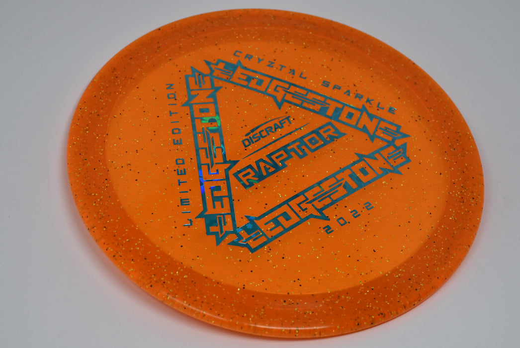 Buy Orange Discraft LE Cryztal Sparkle Raptor Ledgestone 2022 Fairway Driver Disc Golf Disc (Frisbee Golf Disc) at Skybreed Discs Online Store
