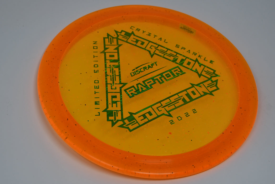 Buy Orange Discraft LE Cryztal Sparkle Raptor Ledgestone 2022 Fairway Driver Disc Golf Disc (Frisbee Golf Disc) at Skybreed Discs Online Store