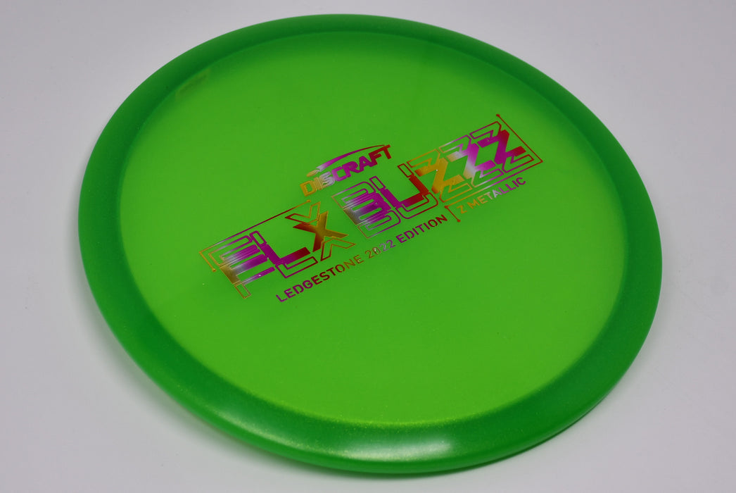 Buy Green Discraft LE Z Metallic FLX Buzzz Ledgestone 2022 Midrange Disc Golf Disc (Frisbee Golf Disc) at Skybreed Discs Online Store