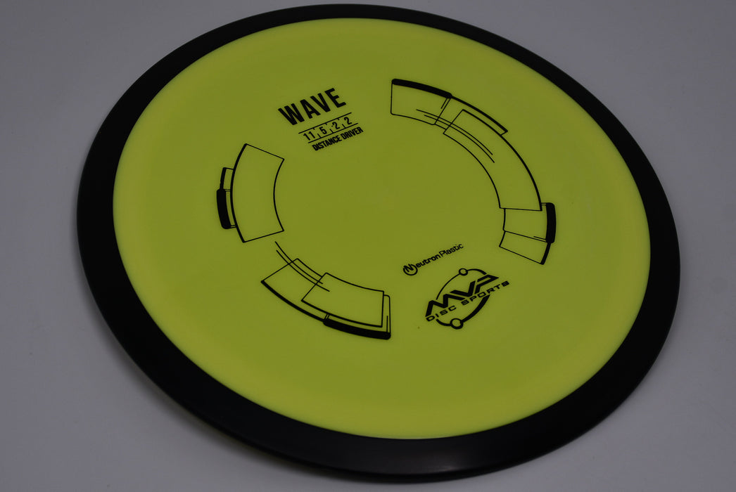 Buy Yellow MVP Neutron Wave Distance Driver Disc Golf Disc (Frisbee Golf Disc) at Skybreed Discs Online Store