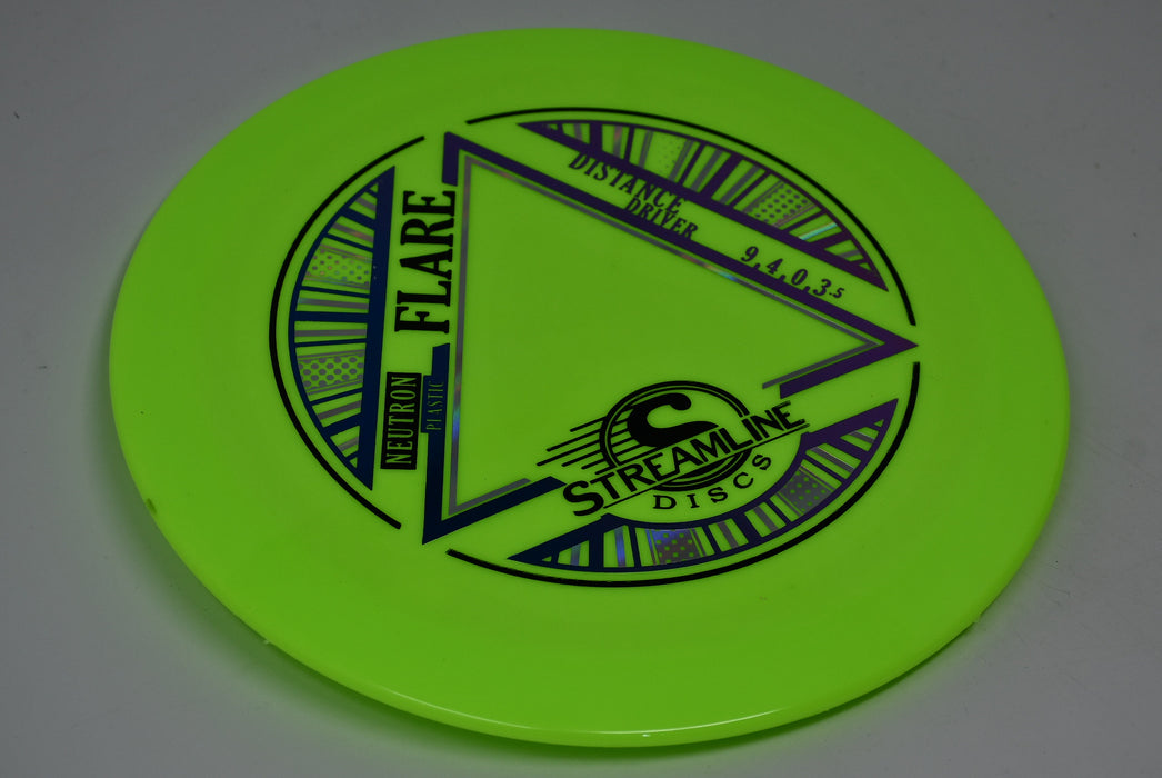 Buy Green Streamline Neutron Flare Distance Driver Disc Golf Disc (Frisbee Golf Disc) at Skybreed Discs Online Store