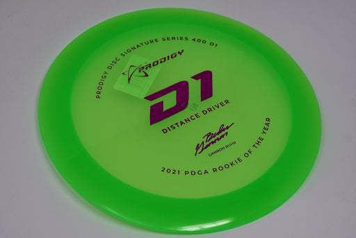 Buy Green Prodigy 400 D1 Gannon Buhr Signature Series Distance Driver Disc Golf Disc (Frisbee Golf Disc) at Skybreed Discs Online Store