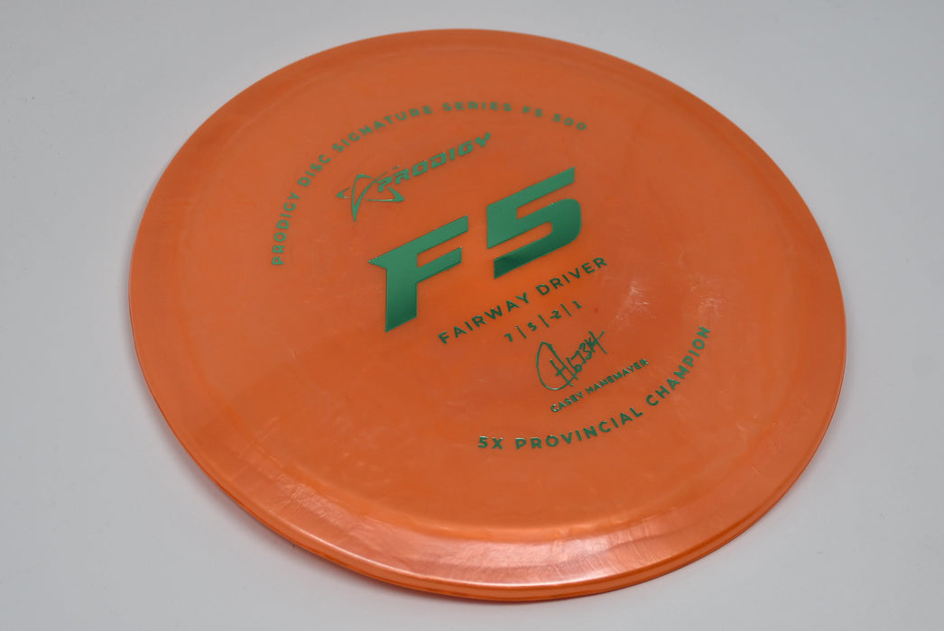 Buy Orange Prodigy 500 F5 Casey Hanemayer Signature Series Fairway Driver Disc Golf Disc (Frisbee Golf Disc) at Skybreed Discs Online Store
