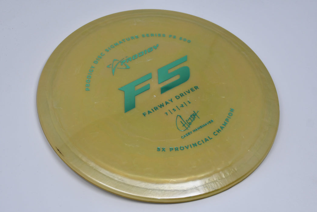 Buy Gold Prodigy 500 F5 Casey Hanemayer Signature Series Fairway Driver Disc Golf Disc (Frisbee Golf Disc) at Skybreed Discs Online Store