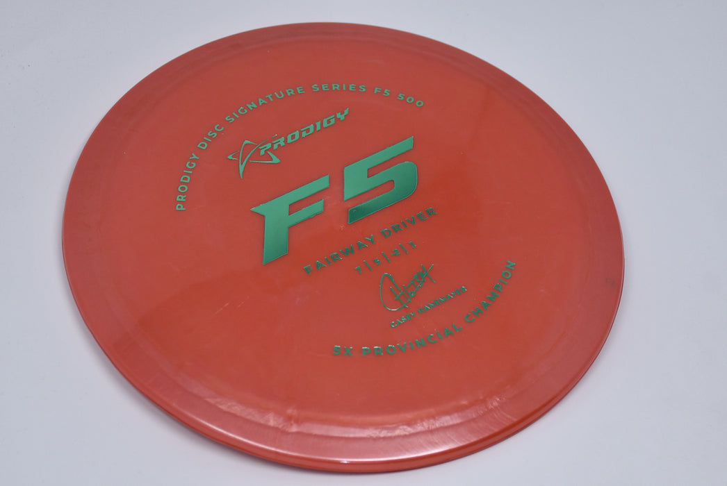 Buy Red Prodigy 500 F5 Casey Hanemayer Signature Series Fairway Driver Disc Golf Disc (Frisbee Golf Disc) at Skybreed Discs Online Store
