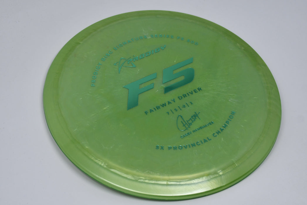 Buy Green Prodigy 500 F5 Casey Hanemayer Signature Series Fairway Driver Disc Golf Disc (Frisbee Golf Disc) at Skybreed Discs Online Store