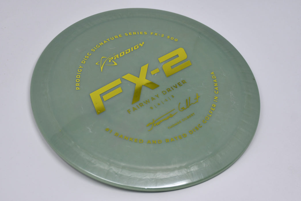 Buy Green Prodigy 500 FX2 Thomas Gilbert Signature Series Fairway Driver Disc Golf Disc (Frisbee Golf Disc) at Skybreed Discs Online Store