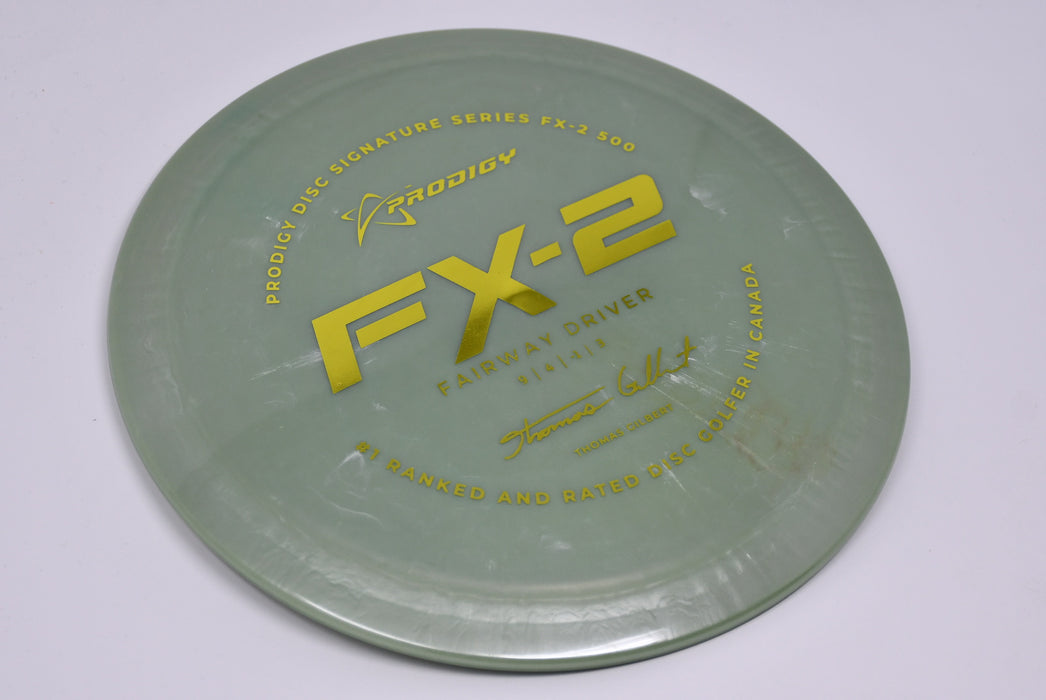 Buy Green Prodigy 500 FX2 Thomas Gilbert Signature Series Fairway Driver Disc Golf Disc (Frisbee Golf Disc) at Skybreed Discs Online Store