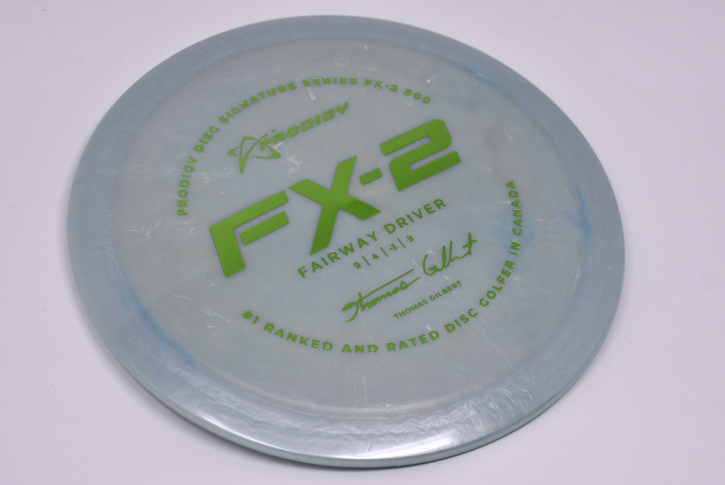 Buy Blue Prodigy 500 FX2 Thomas Gilbert Signature Series Fairway Driver Disc Golf Disc (Frisbee Golf Disc) at Skybreed Discs Online Store
