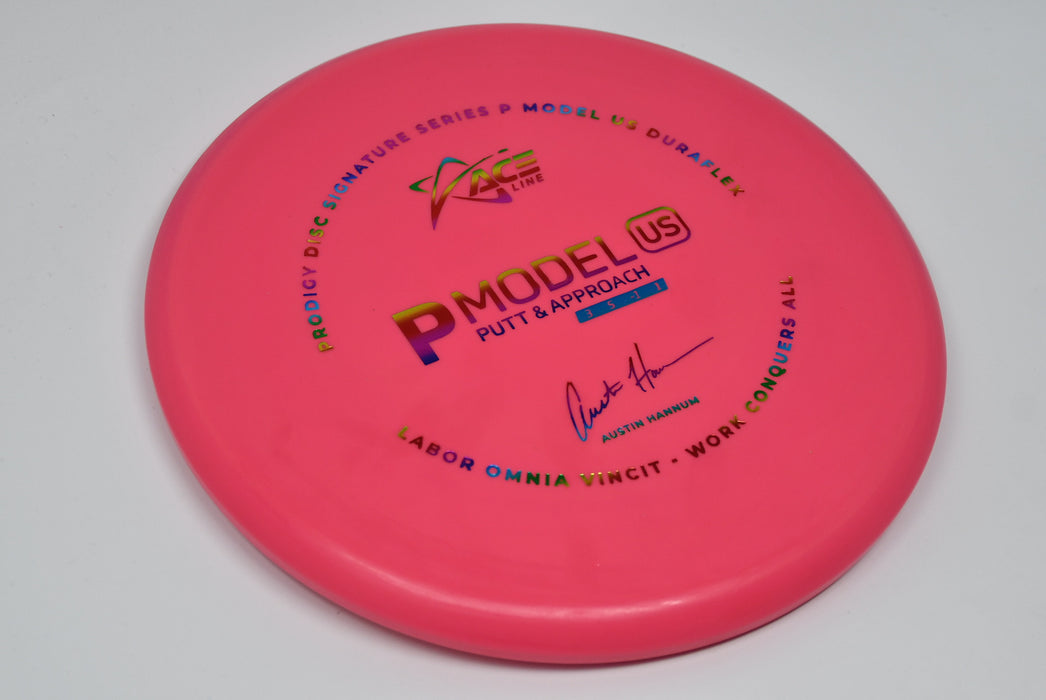 Buy Pink Prodigy DuraFlex P Model US Austin Hannum Signature Series Putt and Approach Disc Golf Disc (Frisbee Golf Disc) at Skybreed Discs Online Store