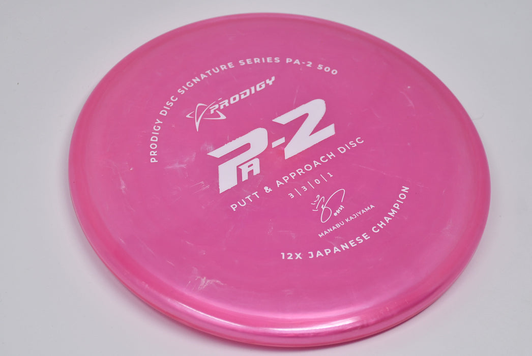 Buy Pink Prodigy 500 PA2 Manabu Kajiyama Signature Series Putt and Approach Disc Golf Disc (Frisbee Golf Disc) at Skybreed Discs Online Store