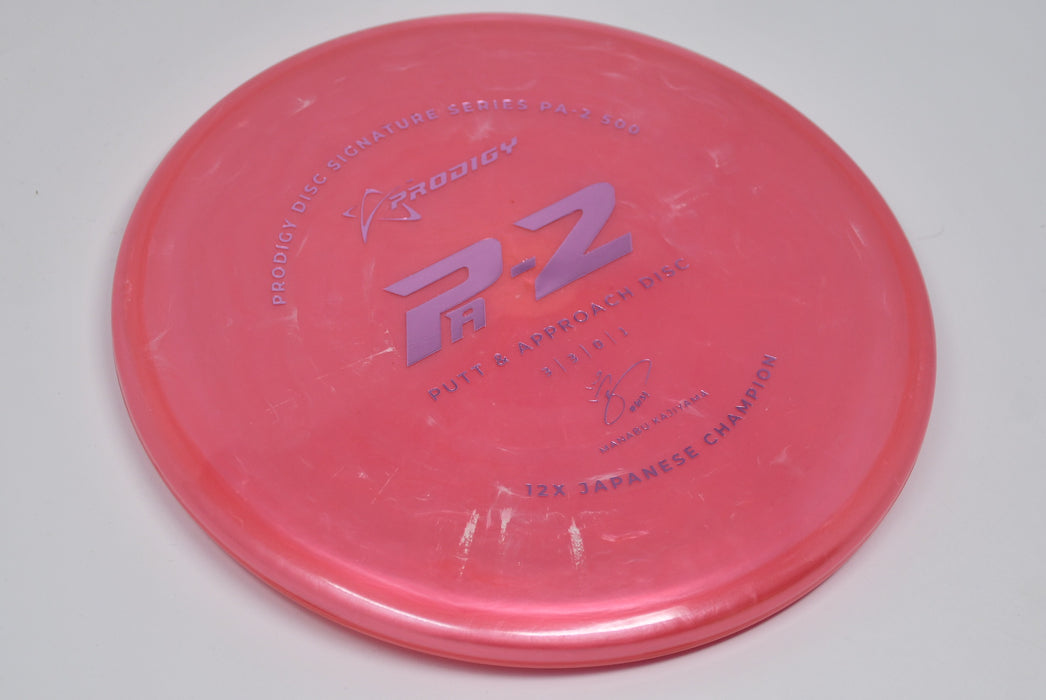 Buy Red Prodigy 500 PA2 Manabu Kajiyama Signature Series Putt and Approach Disc Golf Disc (Frisbee Golf Disc) at Skybreed Discs Online Store
