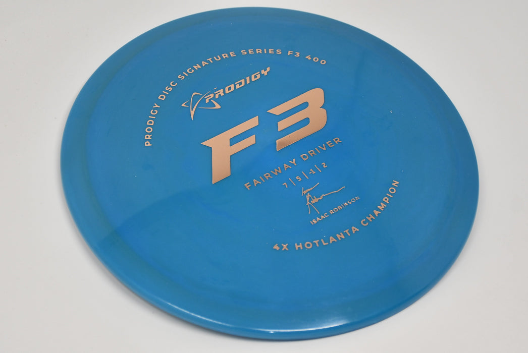 Buy Blue Prodigy 400 F3 Issac Robinson Signature Series Fairway Driver Disc Golf Disc (Frisbee Golf Disc) at Skybreed Discs Online Store