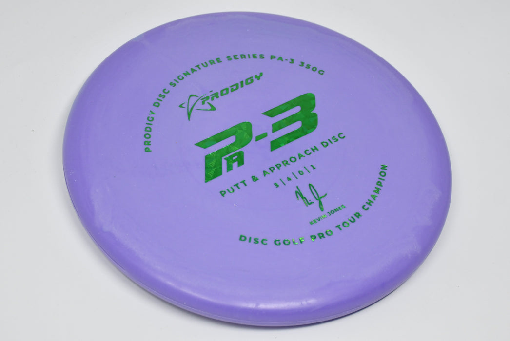 Buy Purple Prodigy 350G PA3 Kevin Jones Signature Series Putt and Approach Disc Golf Disc (Frisbee Golf Disc) at Skybreed Discs Online Store
