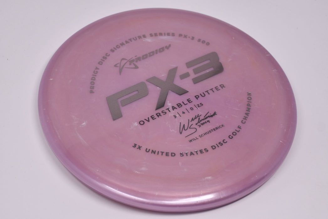 Buy Purple Prodigy 500 PX3 Will Schusterick Signature Series Putt and Approach Disc Golf Disc (Frisbee Golf Disc) at Skybreed Discs Online Store