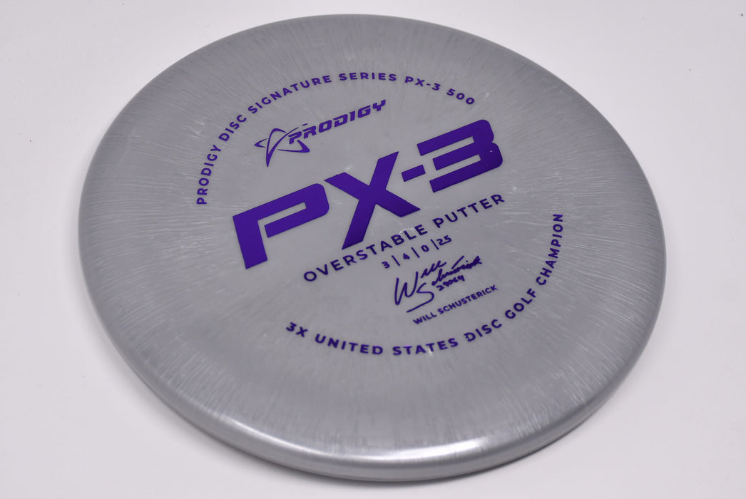 Buy Silver Prodigy 500 PX3 Will Schusterick Signature Series Putt and Approach Disc Golf Disc (Frisbee Golf Disc) at Skybreed Discs Online Store