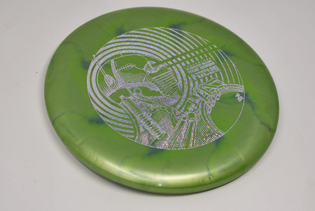 Buy Green Discraft LE Titanium Swirl Focus Ledgestone 2022 Putt and Approach Disc Golf Disc (Frisbee Golf Disc) at Skybreed Discs Online Store