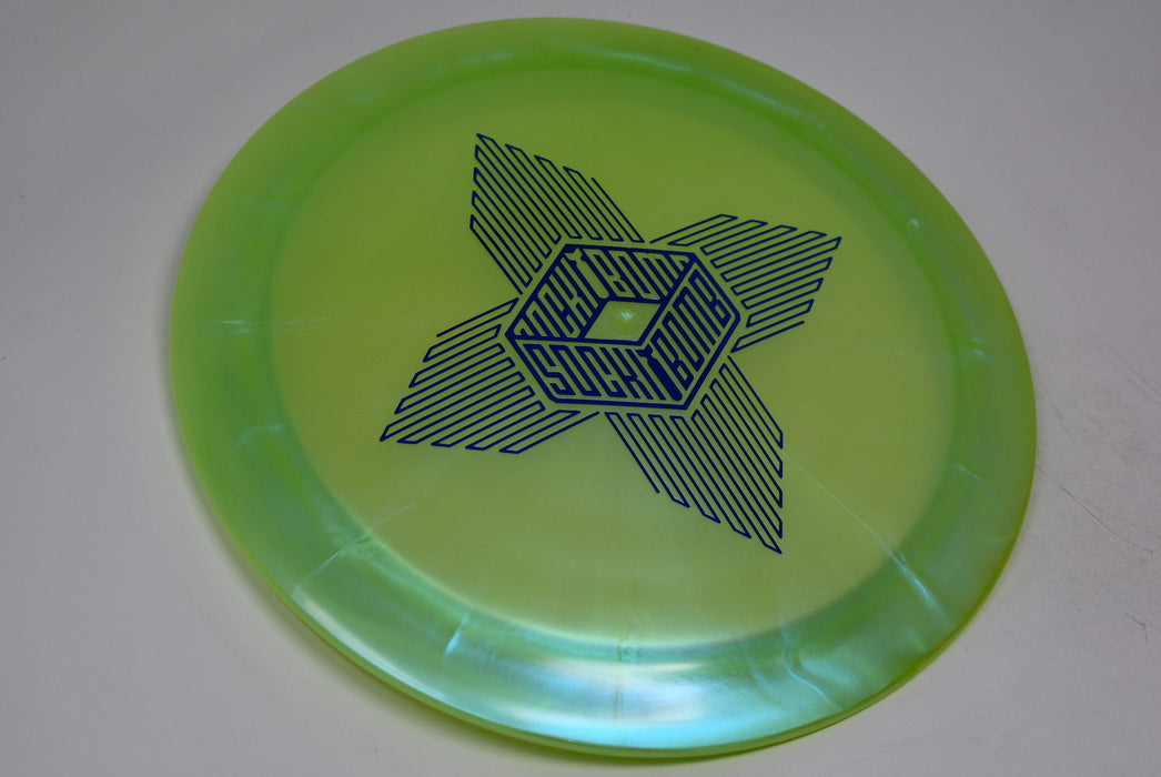 Buy Green Dynamic Lucid Chameleon Enforcer Sockibomb Fourpoints Distance Driver Disc Golf Disc (Frisbee Golf Disc) at Skybreed Discs Online Store