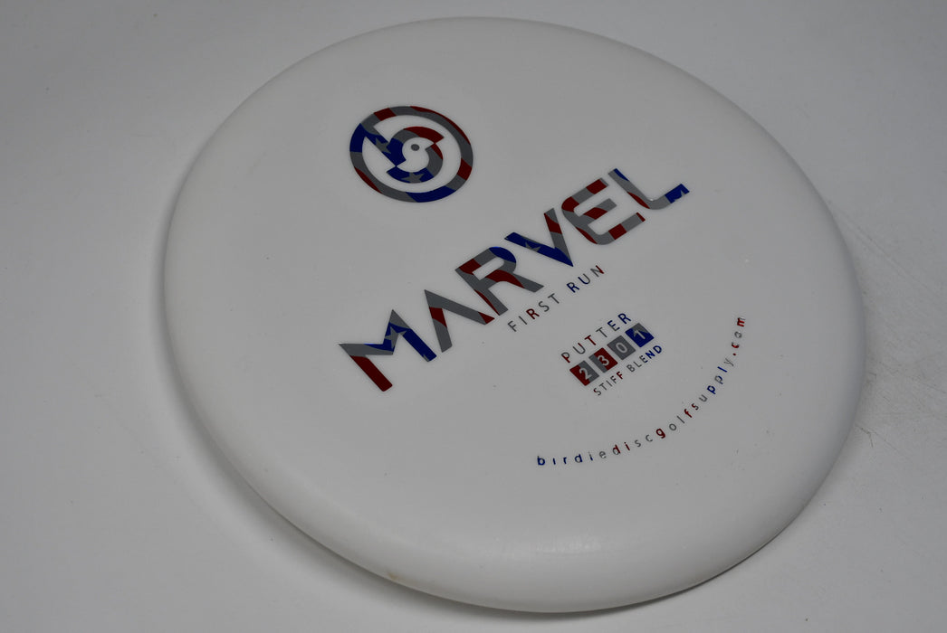 Buy White Birdie Stiff Blend Marvel First Run Putt and Approach Disc Golf Disc (Frisbee Golf Disc) at Skybreed Discs Online Store